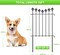 10 Pack Decorative Garden Fence Panels - 24in Height, 10ft Length Rustproof Animal Barrier for Dogs, Vinyl-Coated Metal Outdoor Border (Interlocking Design, Easy Install)